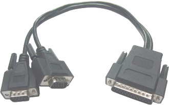 Cable de DB25 a 2xDB9 para IO-102LPD